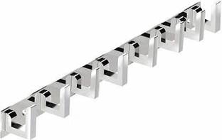 GAIYERA Pack 1 Stainless Steel L typs Wall Door Hook Pemium Classic 8 Pin Cloth Hanger Wall Door Hooks Rail for Hanging Clothes, Towel Hook Rail Door Hanger