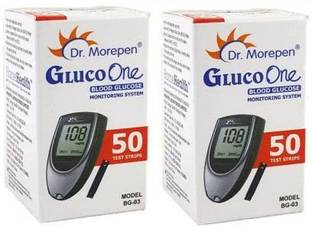 Dr. Morepen Dr Morepen BG-03 50 Test Strips Pack of 2 Glucometer