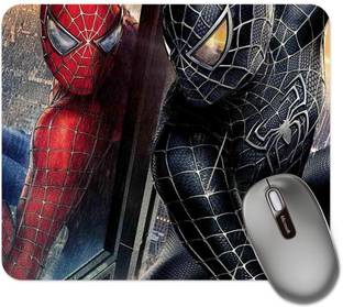 ZORI Avengers - Spiderman in Double (Black and RED) Gaming Mouse Pad - Computer Laptop PC| WFH Office | Anti-Skid, Anti-Slip, Rubber Base | Avengers Superhero Non Slip Base Mousepad