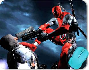 ZORI Avengers - Deadpool Action Gaming Mouse Pad - Computer Laptop PC| WFH Office | Anti-Skid, Anti-Slip, Rubber Base | Avengers Superhero Non Slip Base Mousepad