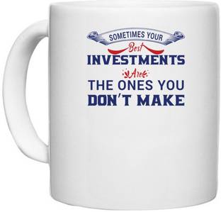 UDNAG White Ceramic Coffee / Tea 'Investment | Donalt Trump' Perfect for Gifting [330ml] Ceramic Coffee Mug