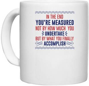 UDNAG White Ceramic Coffee / Tea 'You are measured undertake accomplish | Donalt Trump' Perfect for Gifting [330ml] Ceramic Coffee Mug