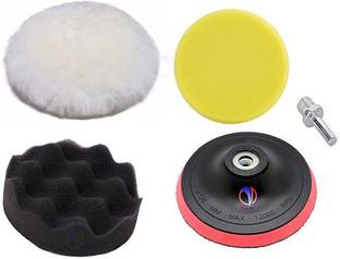 Mass Pro 5Pcs (5"Inch Dia) Polishing Buffing Sponge Pads Kit For Sanding Polishing Waxing Sealing Glaze Pro Vehicle Polisher