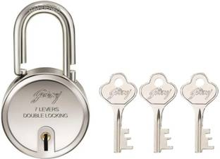 Godrej Round -7 Lever - Double Locking - 70mm - 3 Keys - Padlock
