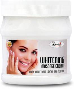 Luster Whitening Massage Cream | Helps Brighten & Lighten Skin | Face & Body Massage Cream | Massage Cream For Facial | For Women & Men | All Skin Types | Paraben & Sulfate Free