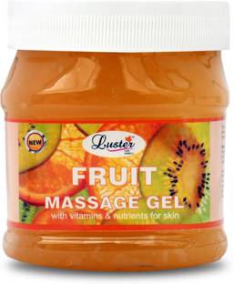 Luster Fruit Massage Gel | Enriched With Natural Ingredients | Massage Gel For Full Body | Helps Skin Moisturizing & Nourishing | Skin Gel For Women & Men | Paraben & Sulfate Free -