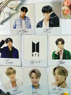 BTS Lomo Cards Pack of 8 Premium Autograph Photocards (4x4.83 inches) Fine Art Print