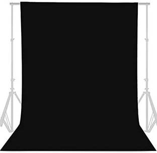 Cam cart 8FTX10.5 FT Black Backdrop Background for Photography Photo Booth Backdrop for Photoshoot Background Screen Video Recording Parties Curtain Reflector