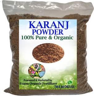 Evana Organic Fertilizer Karanja || Karanj || Pongamia Cake powder excellent organic fertiliser for all types of plants (flowers, vegetables, lawn etc) Fertilizer
