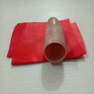 A SARKAR MAGIC SHOP Thumb TIP Plastic with Silk Magic / Plastic Thumb Magic Trick (DARK SKIN COLOR) 1 Magic Tricks