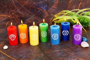 Parkash Candles Parrafin Wax Chakra Candle Candle