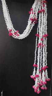 3A Featuretail 5ft Artificial Rajnigandha/Tuberoses with Roses Garland String for Festival or Home Decoration Plastic Garland