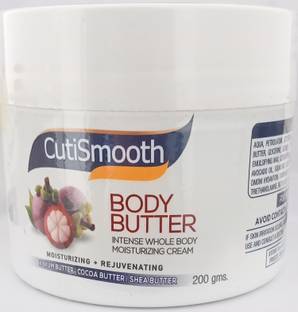 cutismooth body butter moisturizing + rejuvenating cream (pack of 1) 200gm