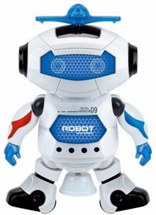 Mummas Kidz Robot Top-Dance Digital Warrior 09 with Light and Music Toy-Dancing Robot 360Degree rotating