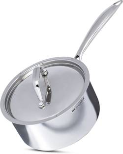 BERGNER Argent Triply 1 Litre Sauce Pan 14 cm diameter with Lid 1 L capacity