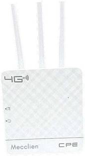 MECCLIEN MEC_ROUTER 4G Router 2.4 GHz 300 Mbps Wifi Speed Tri Band External Antenna MiFi (Sim Based)