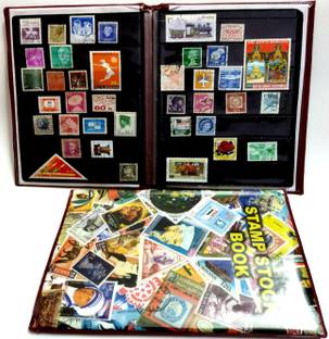 GOLD MINT PVC Stamp Album Stock Book 8 pages / sides for 250+ stamps Album