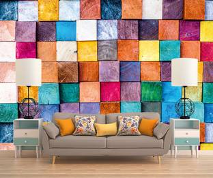 ALL DECORATIVE DESIGN Decorative Multicolor Wallpaper