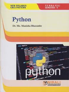 PYTHON (Third Year TYBBA CA - Semester 5)