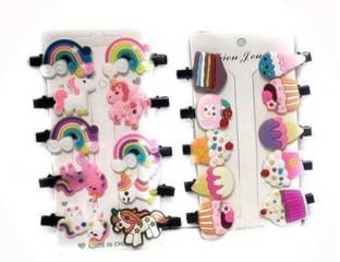 LJC UNICORN AND ICE-CREAM CLIP Back Pin