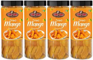 YUM YUM Dried Mango Sliced 600g Jar (Pack of 4-150g Jar Each) Mango
