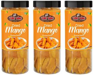 YUM YUM Dried Mango Sliced 450g Jar (Pack of 3-150g Jar Each) Mango