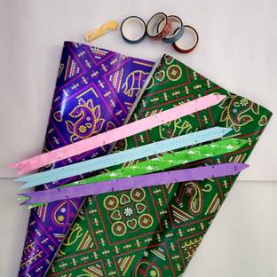ShopTalk Bandhani print wrap paper 26x20 120 gsm A4 paper
