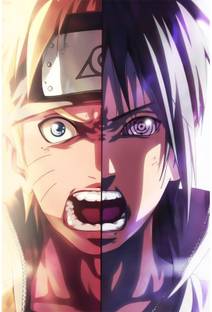 Naruto Sasuke anime wall poster Paper Print