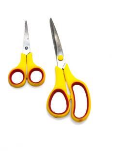 Musify RAZOR SHARP stainless steel blade for fine cutting JIVO 2pcs scissors Stainless Steel combo pack. Best Selling and Best Cutting Scissors for home and office use. Pack of 2 usable anywhere and everywhere. Scissors