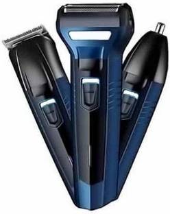 SUNNA GM-6259 Perfect Multi-Functional 3 in 1 Cordless Rechargeable Nose, Ear and Hair Shaver / Clipper, Trimmer (Multicolor) Trimmer 60 min  Runtime 4 Length Settings