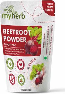 MYHERB 100% pure Organic Beet Root Powder || Supports Natural Energy & Stamina ||