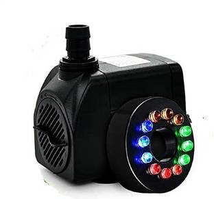 APMs 10Watt Submersible Fountain Pump with LED Light for Water Feature, Outdoor Pond, Aquarium fish tanks, Home Decor Fountain 600L/hr Water Aquarium Pump