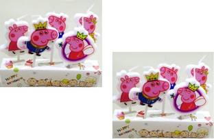 SHOPTIONS 10 peepp pig candles. pack of 10 Candle