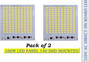 SG Flash ( Pack of 2)140 SMD led circuit board kit for 100 watt led light or 100w Led flood light |Light Board|Led Panel|Led Board Electronic Components Electronic Hobby Kit