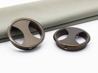 Rab CABL MANAGR-35415-1 (1 SET OF 2 PCS), FINISH:- GRAPHITE Wire Hole Cover