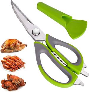 JENY 10 in 1 Mighty Shears Multipurpose Stainless Steel Kitchen Knife Scissor Scissors