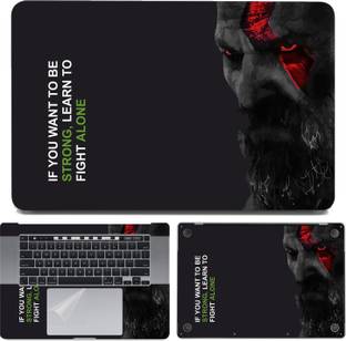 dzazner Fullbody 4-Piece Laptop Skin Wrap Decal Vinyl Sticker Compatible for MacBook Pro 16 inch A2141 2019 Release (Strong Alone) Precision Cut Vinyl Laptop Skin Compatible for 16 inch