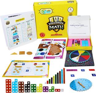 Sparklebox Educational Games | Math Early Learning Kit for Kids | Kids Age 2-4 Years | Educational Toys for Kids In Nursery with 20+ Concepts , Numbers , Blocks and Shape Cards.