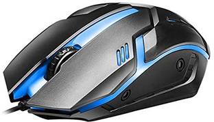 SANNO WORLD USB Wired Gaming Mouse D1 Black, LED Backlight up to 3200 DPI, Ergonomic Design for Laptop & PC Wired Ambidextrous Optical  Gaming Mouse