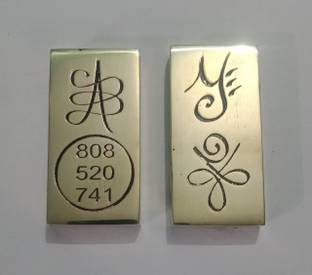 Shubh Sanket Vastu Brass Vastu Aura Booster for Positivity Energy & Chakra Healing (5.5 x 2 cm) डेकोरेटिव शोपीस  -  5.5 cm