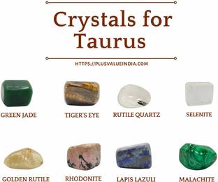 Plus Value Zodiac Crystal Bag – Taurus Lucky Birth Stones Regular Asymmetrical Crystal Stone