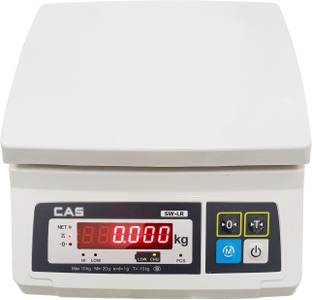 CAS SW-LR Weighting Capacity 30kgx2gm, Rechargeable Battery, Pan Size 9x8 inch Weighing Scale