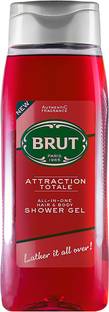 BRUT Attraction Total All-In-One Body Wash for Men | Robust Fragrance 500ml