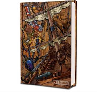 Jhingalala Caribbean Treasure Hard Bound Undated A5 Designer Diary Notebook A5 Notebook Ruled 190 Pages