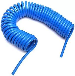 MINSHA EXPORTS Pneumatic Coil 8x5.5 AASONS Heavy Duty Industrial Use Polyurethane Pneumatic Air Compressor Tubing PU Hose Tube Pipe 8mm x 5.5 mm, Blue, Made in India (10 meters, Flexible Coil) Hose Pipe Hose Pipe