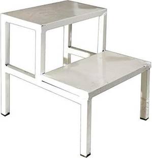MINSHA EXPORTS Side Double Foot Step/Stool with Anti Slippery Top Medical Furniture for Hospital / Clinic / Nursing Home and Domestic Use (Double Foot Step, Standard) Hospital Food Stool