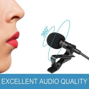 Borneo Collar Microphone Kit with Voice Recording Filter Mic for Recording Singing YouTube on Smartphones School and Tuition Classes Microphone