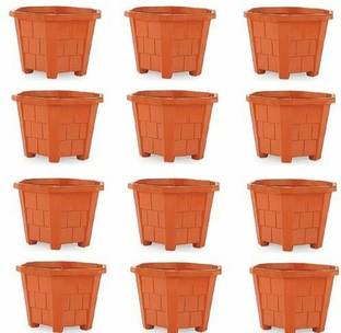 GreenLove SMALL SIZE 6 INCHES HEIGHT Plant Containers for SMALL PLANTS Plant Container Set