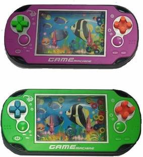piggie Plastic Water Ring Game for Kids Combo - Pack of 2 - 10 cm (Multicolor)  - 10 mm