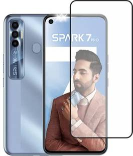 CLASIKCART Edge To Edge Tempered Glass for Tecno spark 7 Pro